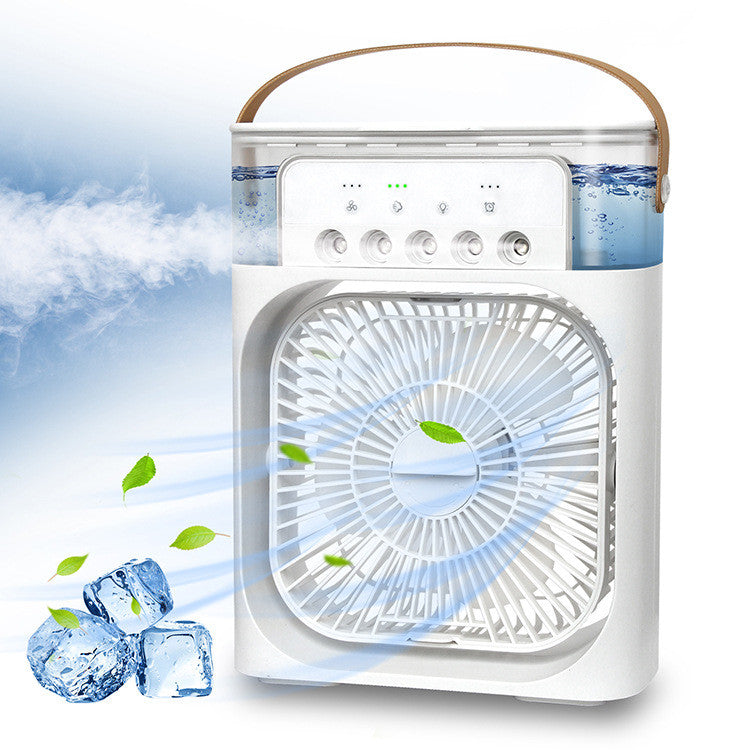 3-in-1 USB Air Humidifier with Cooling Fan and LED Night Light